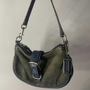 Stylish Green and Blue Women's Bag
